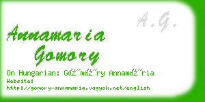 annamaria gomory business card